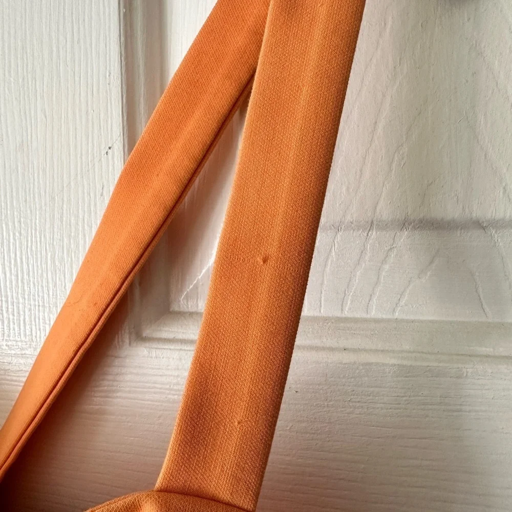 Likely ‘Nahla’ mini dress in tangerine orange. From Revolve. Size 10. - Picture 7 of 8